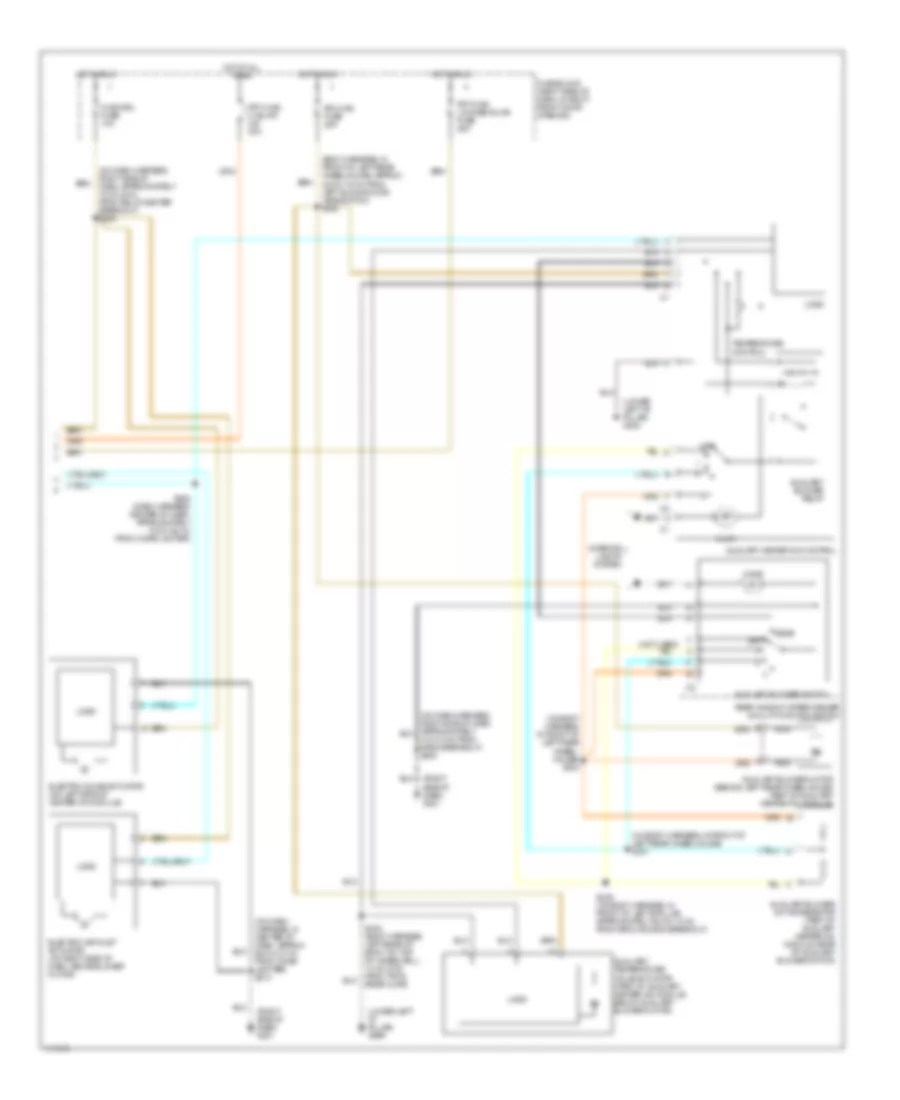 Manual AC Wiring Diagram (2 of 2) for Oldsmobile Silhouette GL 1999