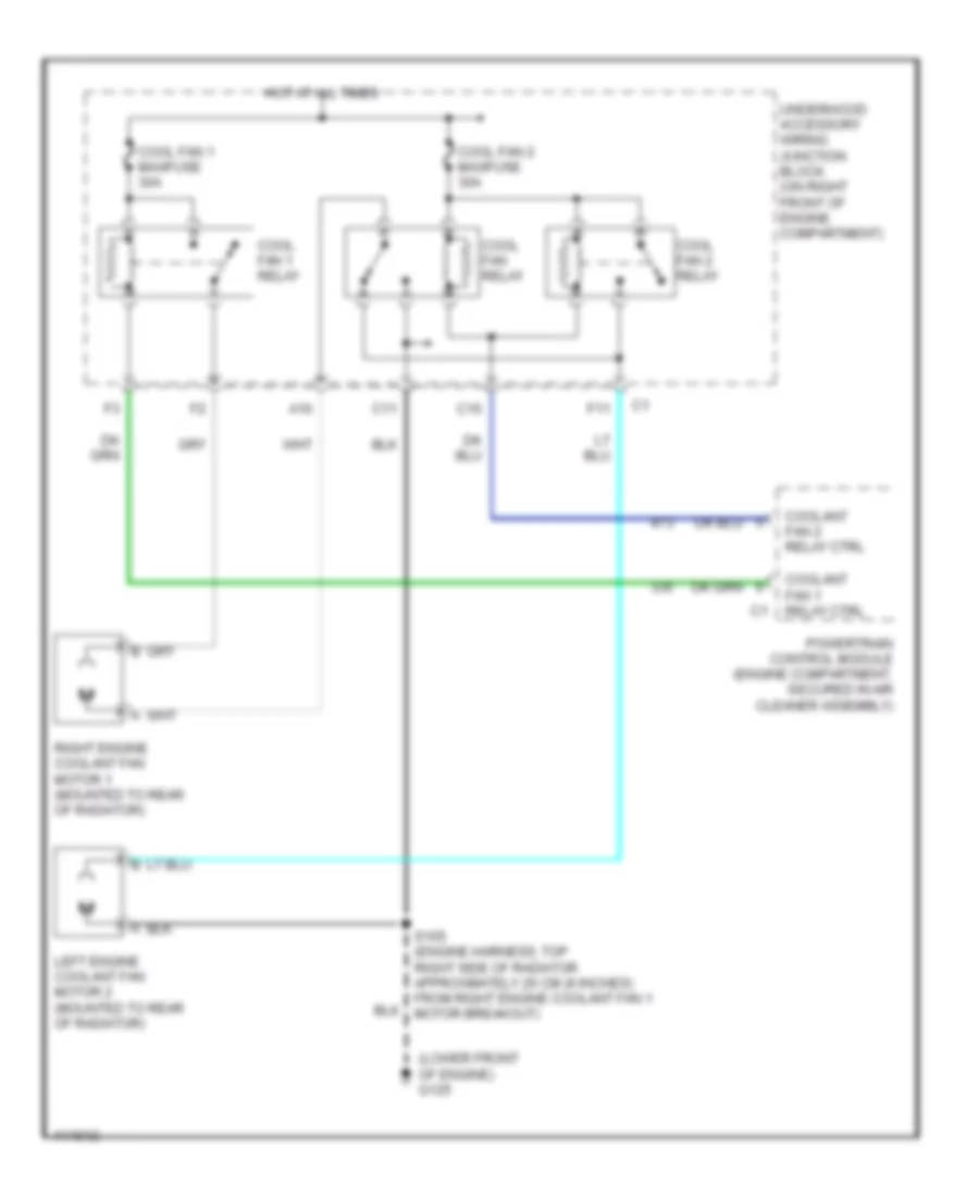 Cooling Fan Wiring Diagram for Oldsmobile Silhouette GL 1999