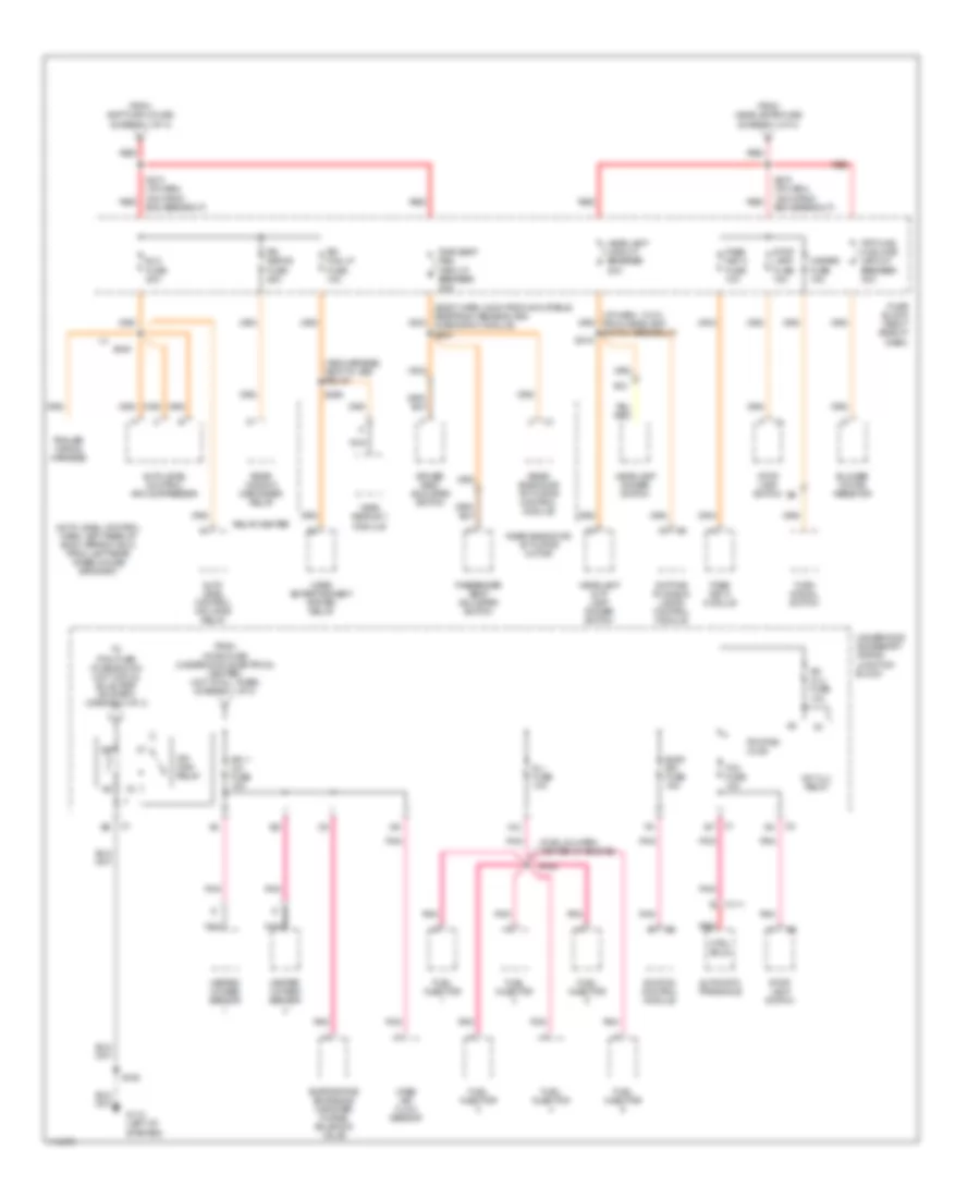 Power Distribution Wiring Diagram 2 of 4 for Oldsmobile Silhouette GL 1999