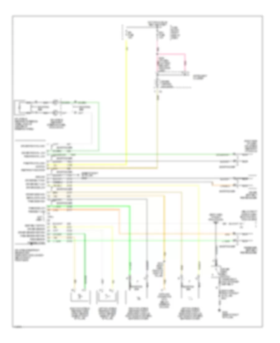 Supplemental Restraint Wiring Diagram for Oldsmobile Silhouette GL 1999