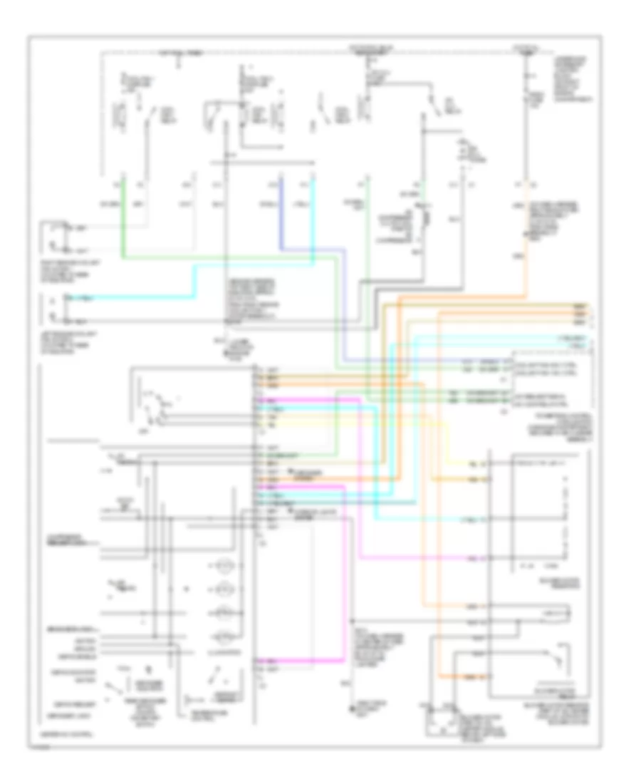 Manual AC Wiring Diagram (1 of 2) for Oldsmobile Silhouette GLS 1999