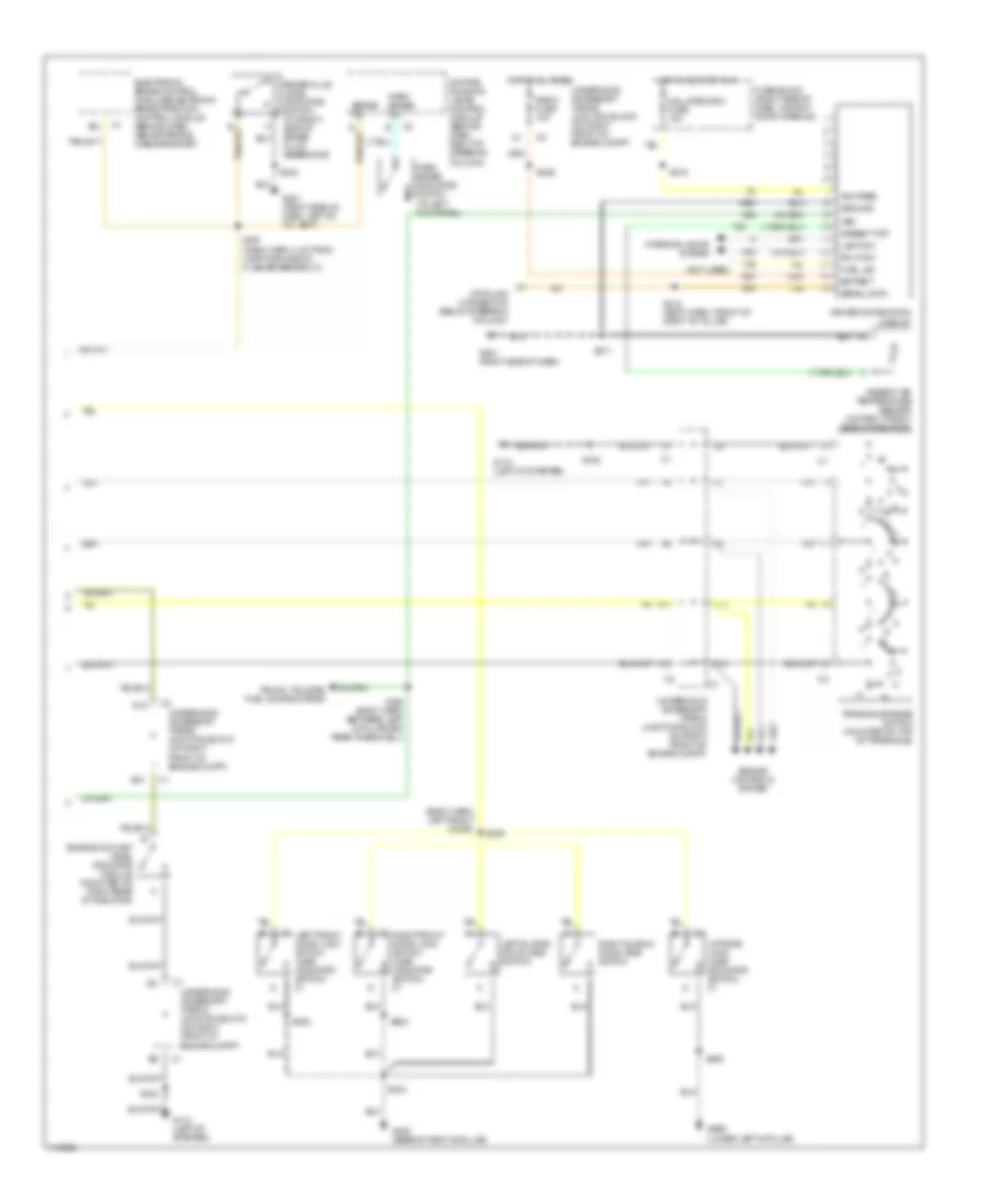 Instrument Cluster Wiring Diagram (2 of 2) for Oldsmobile Silhouette GLS 1999