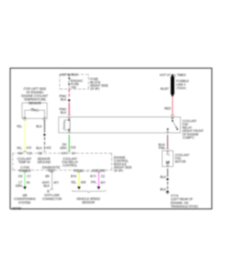 2 2L VIN 4 Cooling Fan Wiring Diagram for Oldsmobile Cutlass Ciera SL 1993
