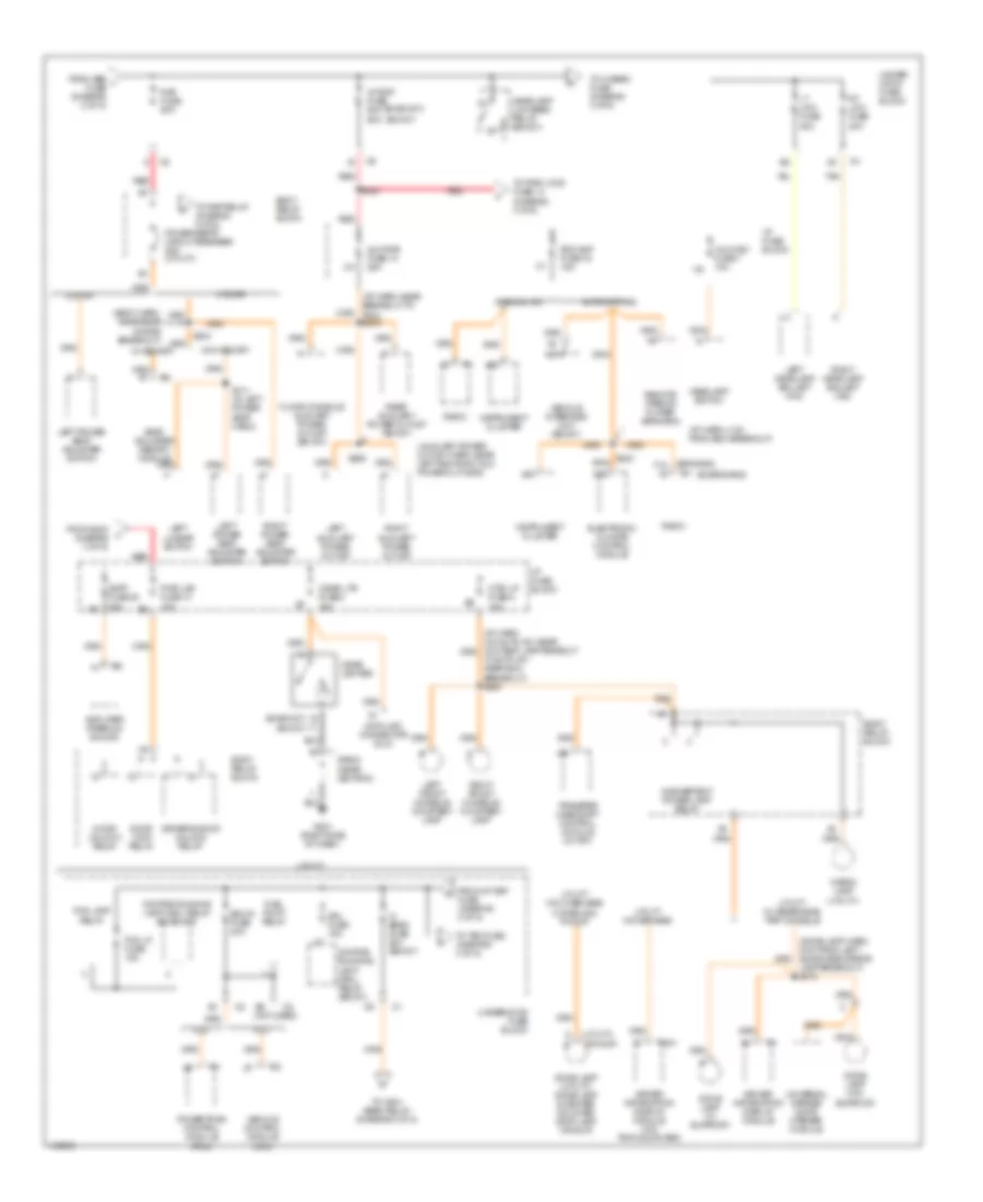 Power Distribution Wiring Diagram (3 of 5) for Oldsmobile Bravada 2000