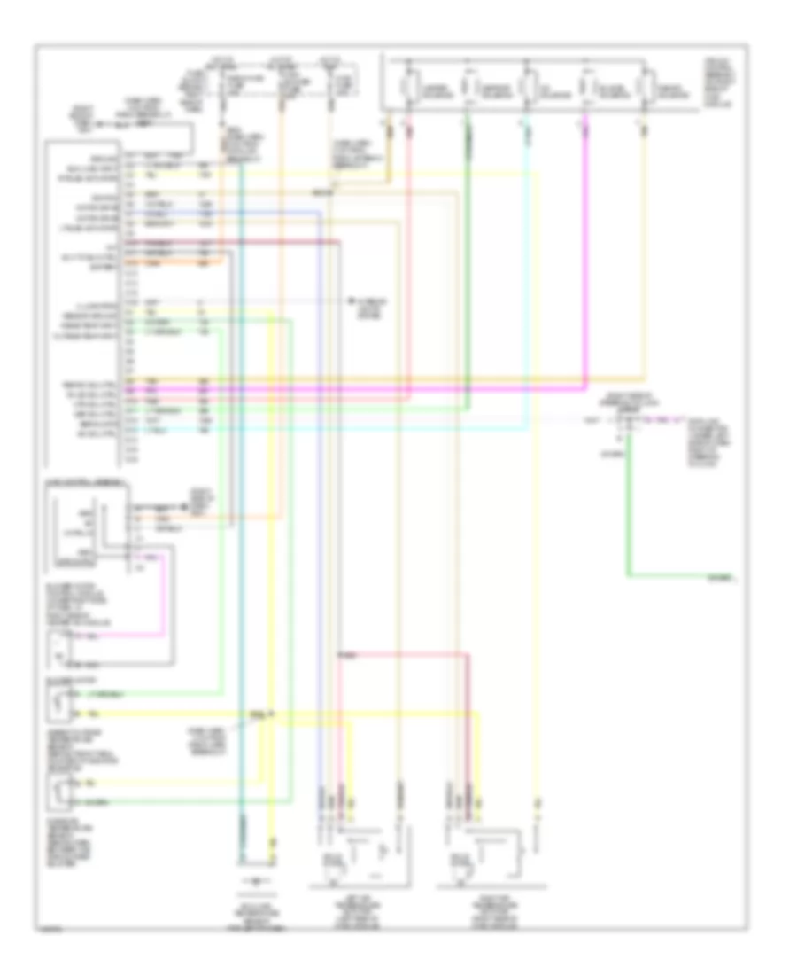 Электросхема кондиционера (1 из 2) для Oldsmobile Intrigue GL 2000