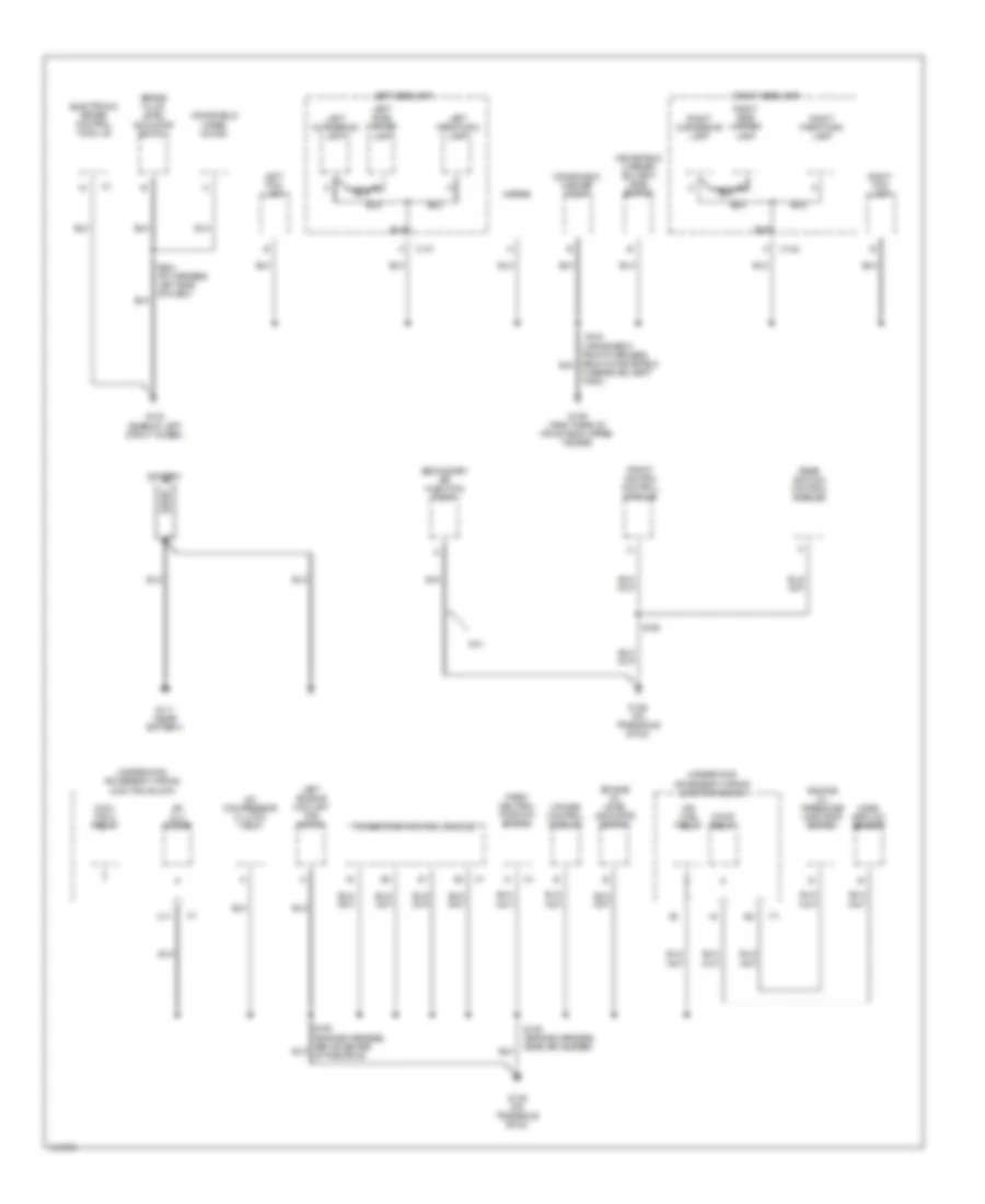Ground Distribution Wiring Diagram 1 of 3 for Oldsmobile Intrigue GL 2000