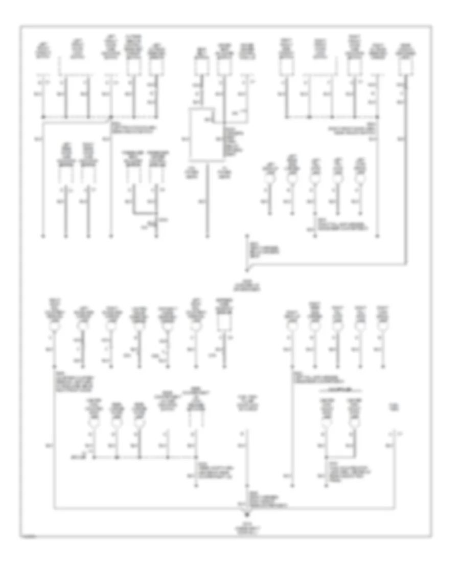 Ground Distribution Wiring Diagram 3 of 3 for Oldsmobile Intrigue GL 2000