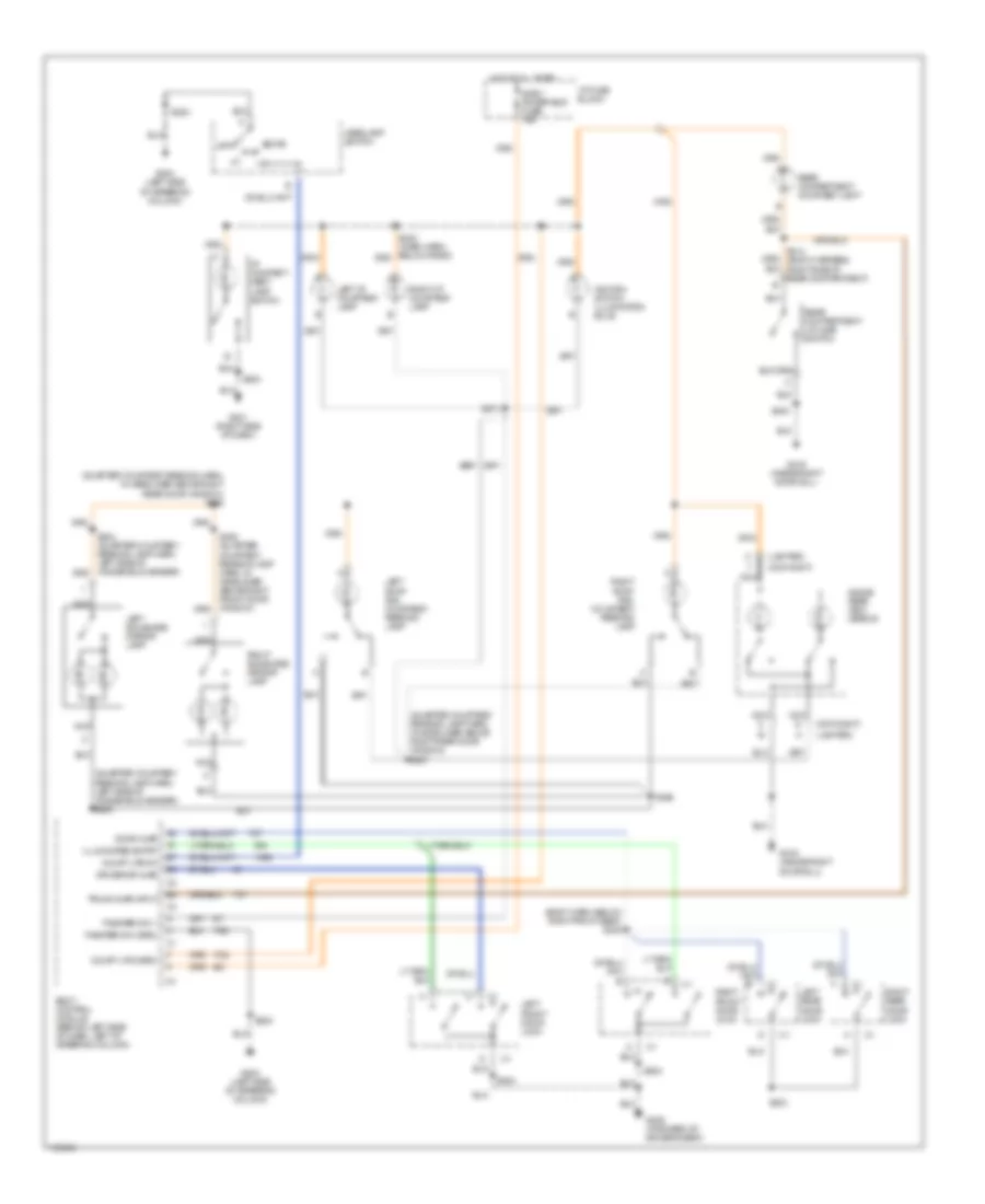 Courtesy Lamps Wiring Diagram for Oldsmobile Intrigue GL 2000