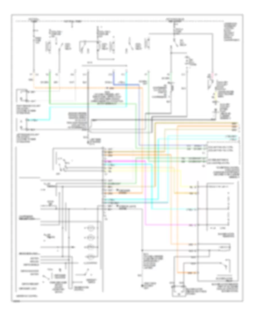 Manual AC Wiring Diagram (1 of 2) for Oldsmobile Silhouette GL 2000
