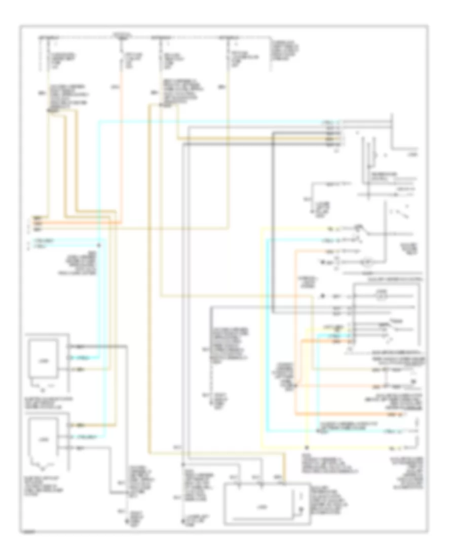 Manual A C Wiring Diagram 2 of 2 for Oldsmobile Silhouette GL 2000