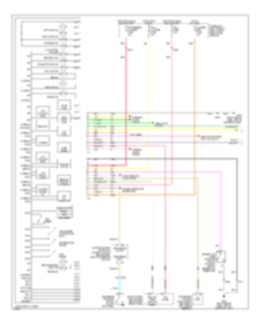 Instrument Cluster Wiring Diagram 1 of 2 for Oldsmobile Silhouette GL 2000