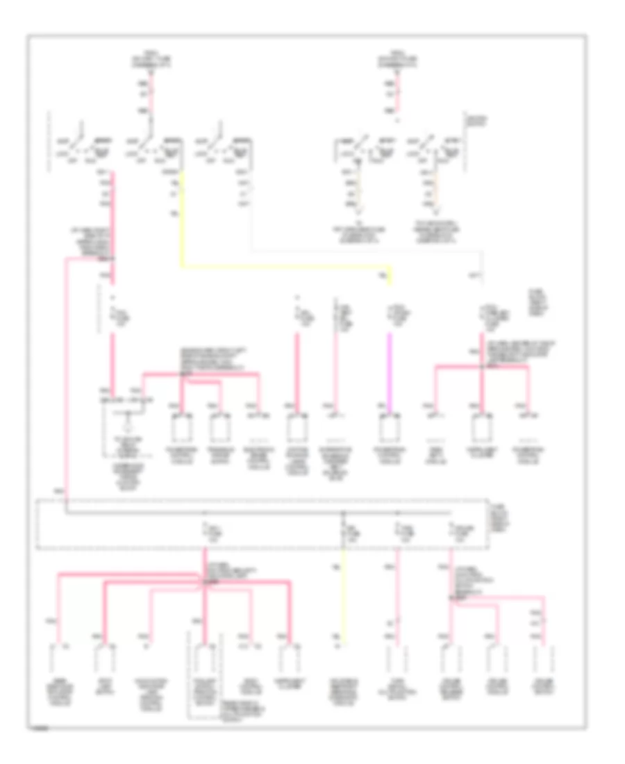 Power Distribution Wiring Diagram (3 of 4) for Oldsmobile Silhouette GL 2000