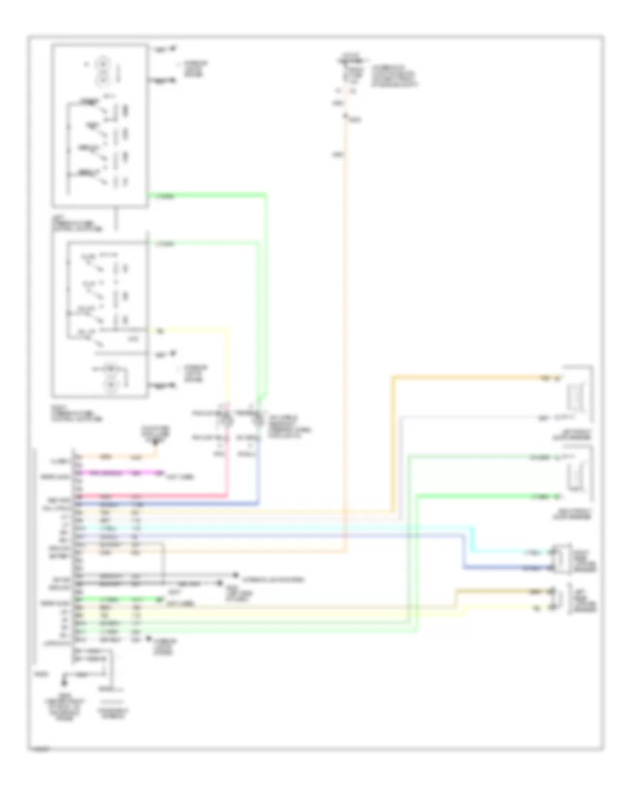 Radio Wiring Diagrams Base Radio for Oldsmobile Silhouette GL 2000