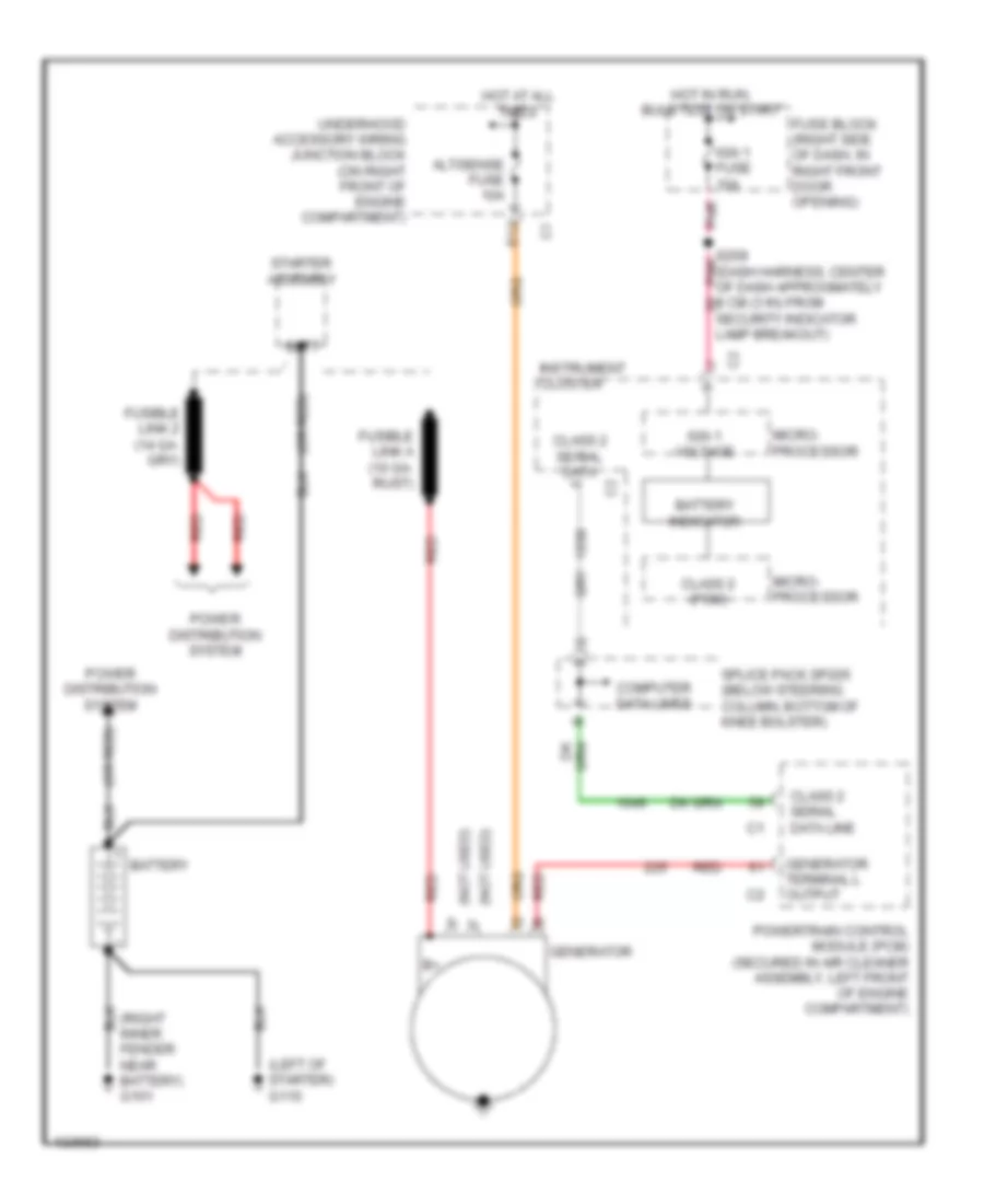 Charging Wiring Diagram for Oldsmobile Silhouette GL 2000