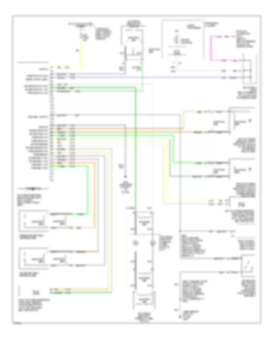 Supplemental Restraint Wiring Diagram for Oldsmobile Silhouette GL 2000