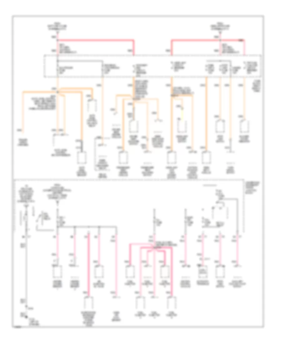 Power Distribution Wiring Diagram 2 of 4 for Oldsmobile Silhouette Premiere Edition 2000