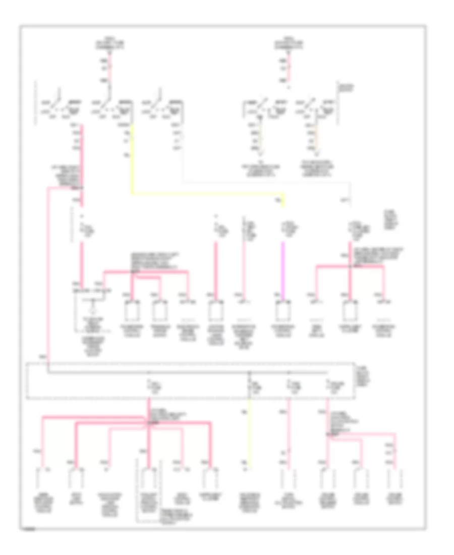 Power Distribution Wiring Diagram 3 of 4 for Oldsmobile Silhouette Premiere Edition 2000