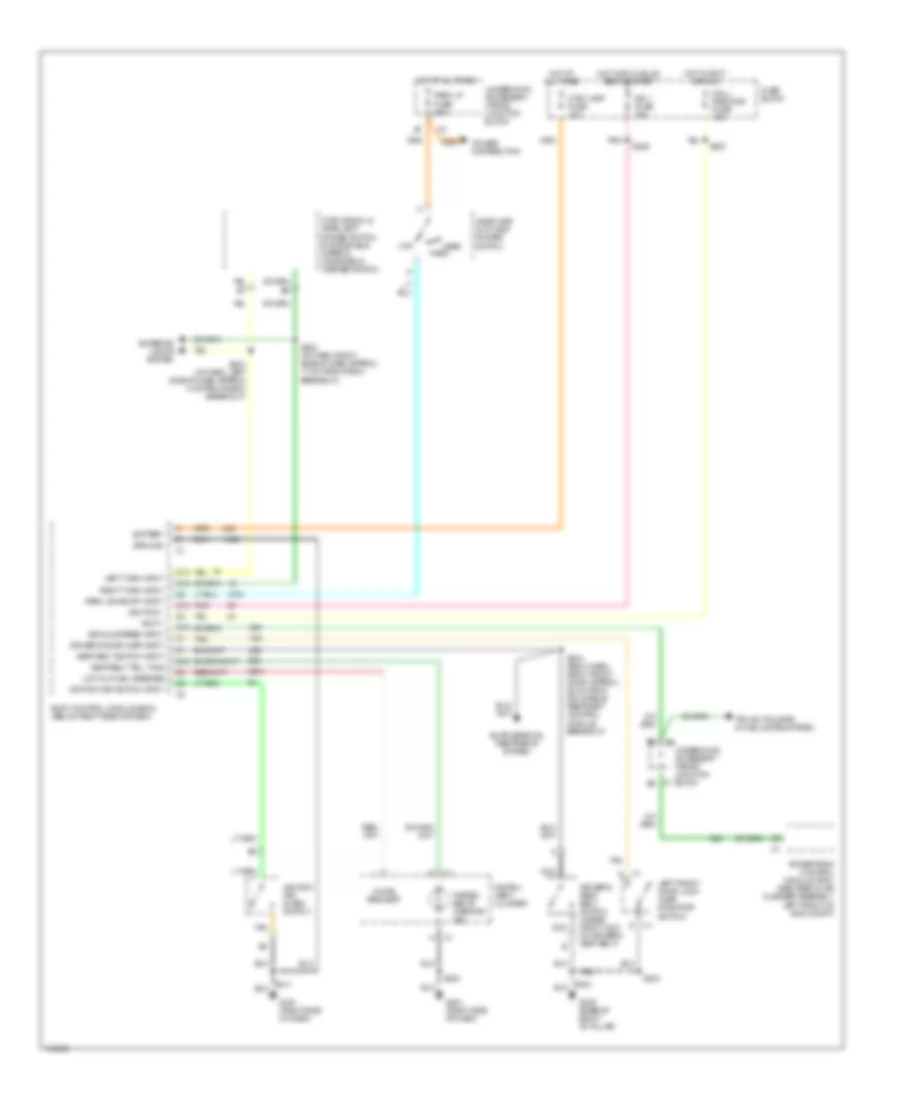 Warning System Wiring Diagrams for Oldsmobile Silhouette Premiere Edition 2000