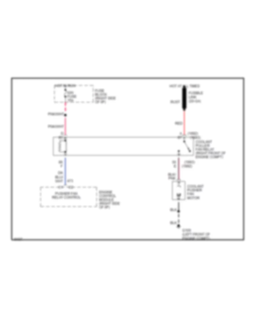 3 1L VIN D Cooling Fan Wiring Diagram with Pusher Fan for Oldsmobile Silhouette 1993