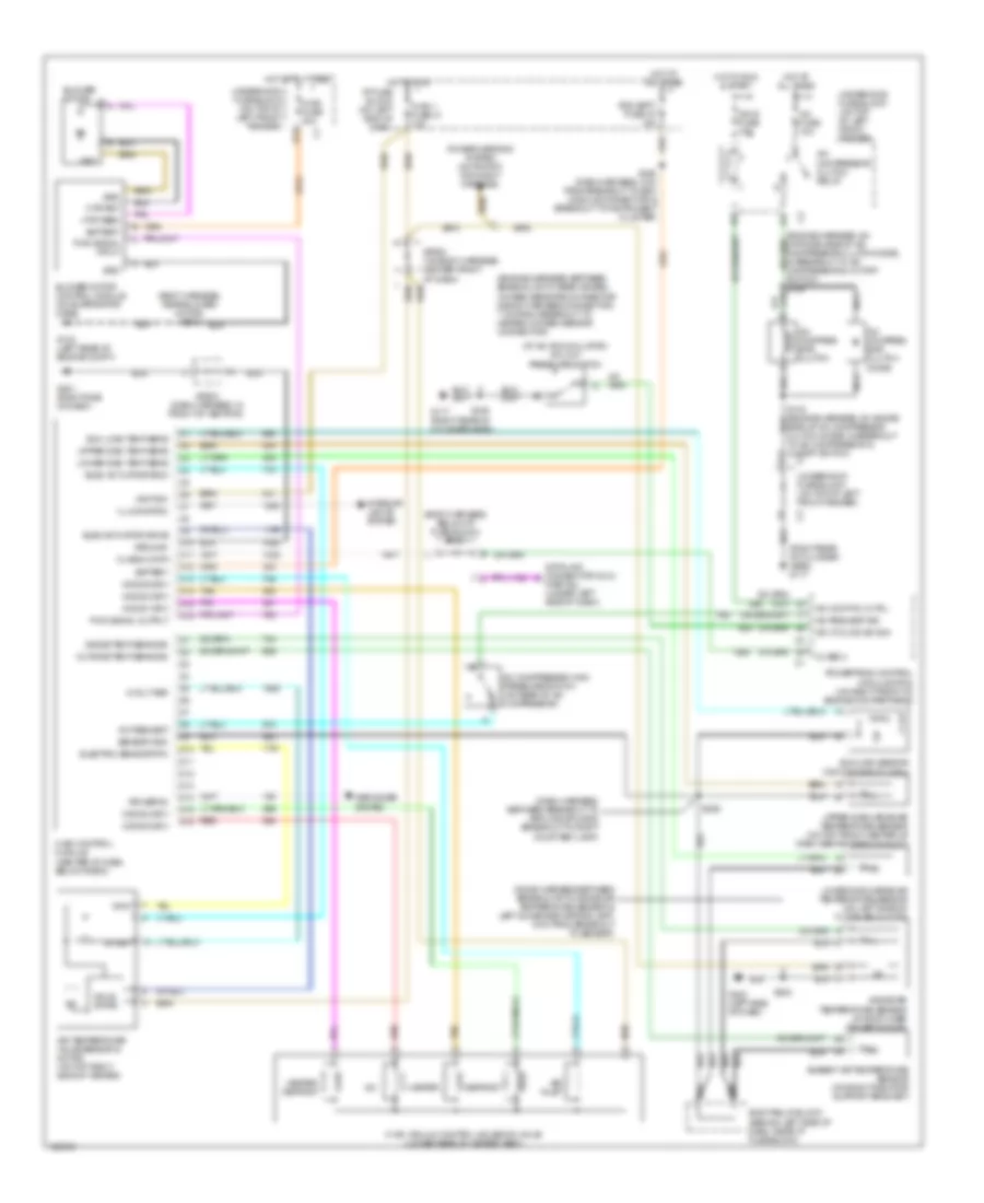 Automatic AC Wiring Diagram for Oldsmobile Bravada 2001