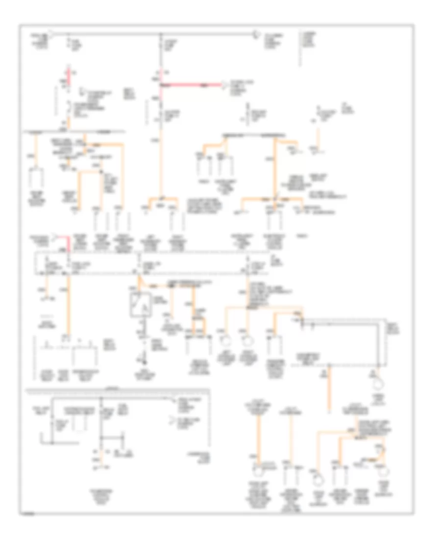 Power Distribution Wiring Diagram 3 of 5 for Oldsmobile Bravada 2001