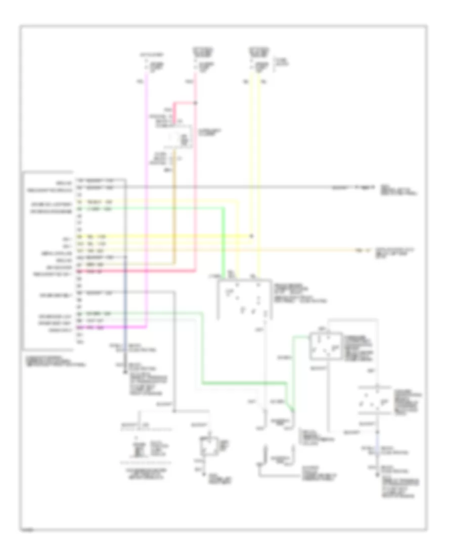 Supplemental Restraint Wiring Diagram for Oldsmobile Achieva S 1994