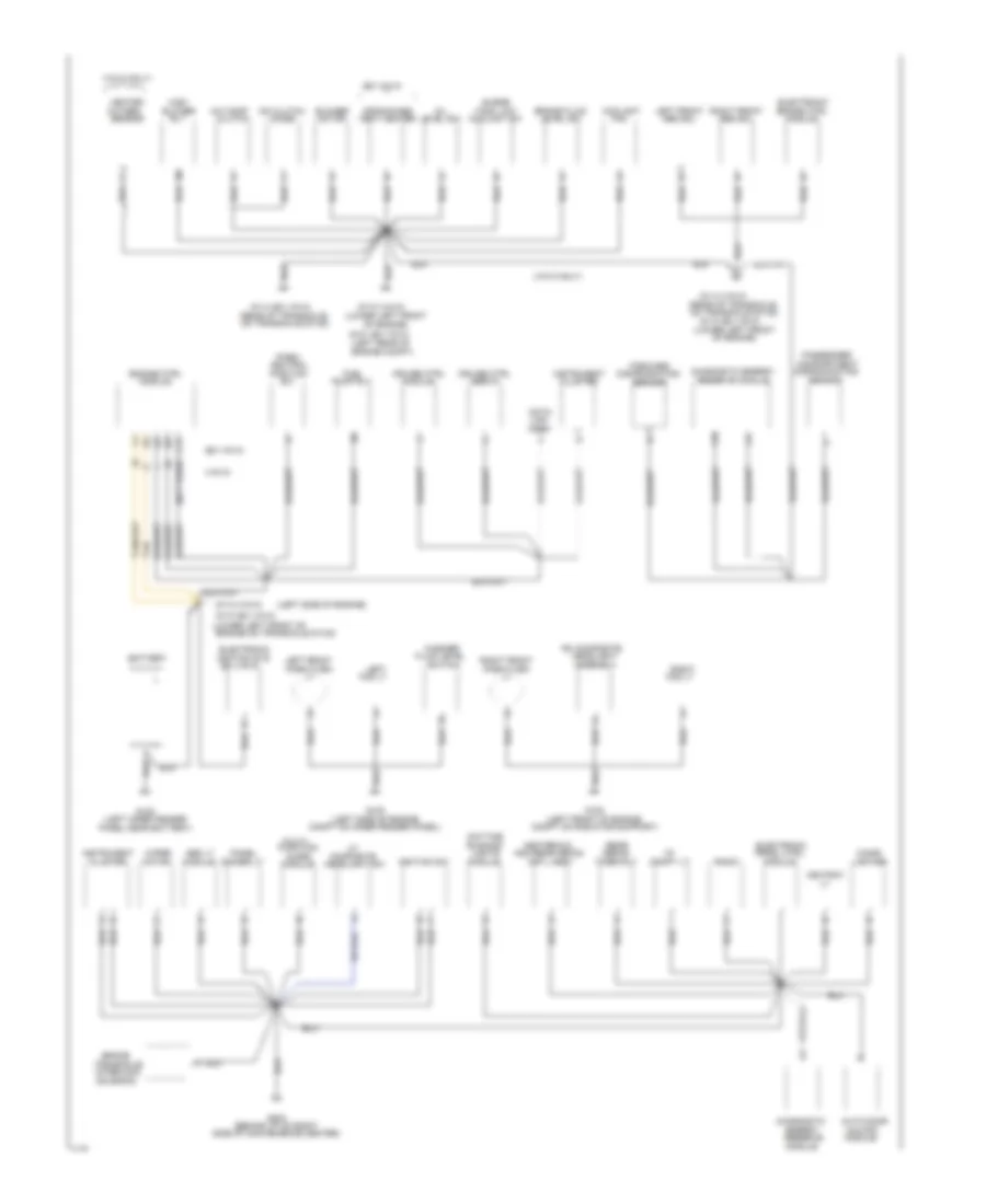 Ground Distribution Wiring Diagram 1 of 2 for Oldsmobile Achieva SL 1994