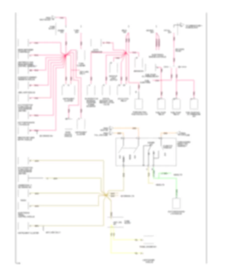 Power Distribution Wiring Diagram 3 of 3 for Oldsmobile Achieva SL 1994