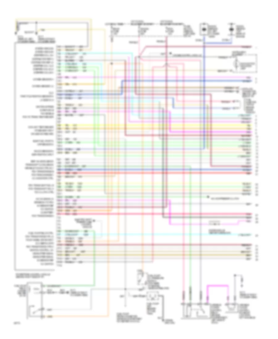 4 3L VIN W Engine Performance Wiring Diagrams 1 of 2 for Oldsmobile Bravada 1994