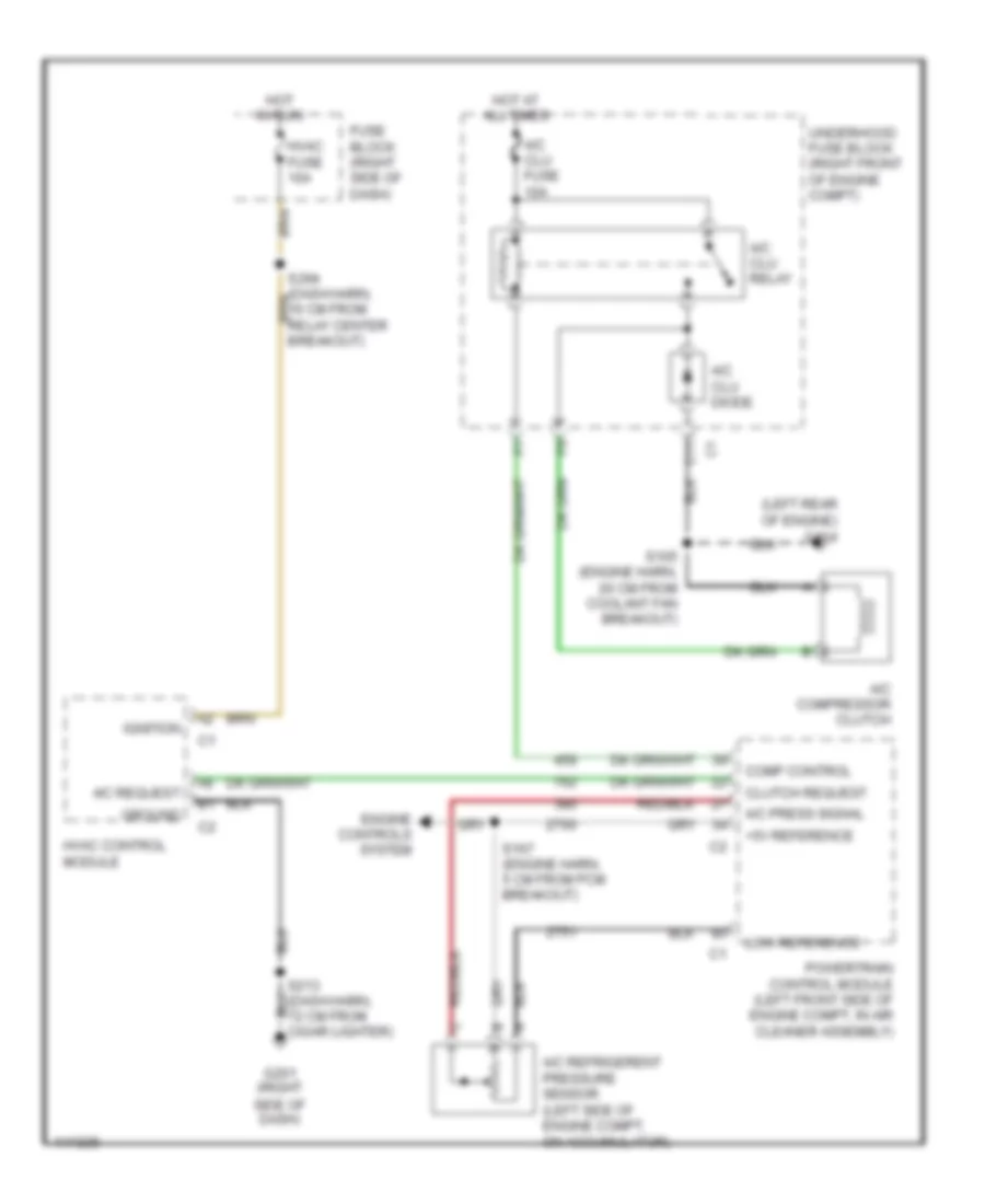 Compressor Wiring Diagram for Oldsmobile Silhouette GL 2001