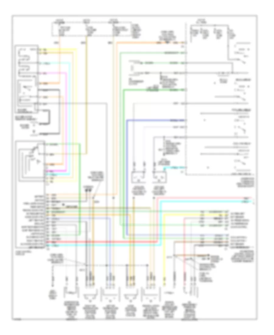 Manual AC Wiring Diagram (1 of 2) for Oldsmobile Silhouette GL 2001