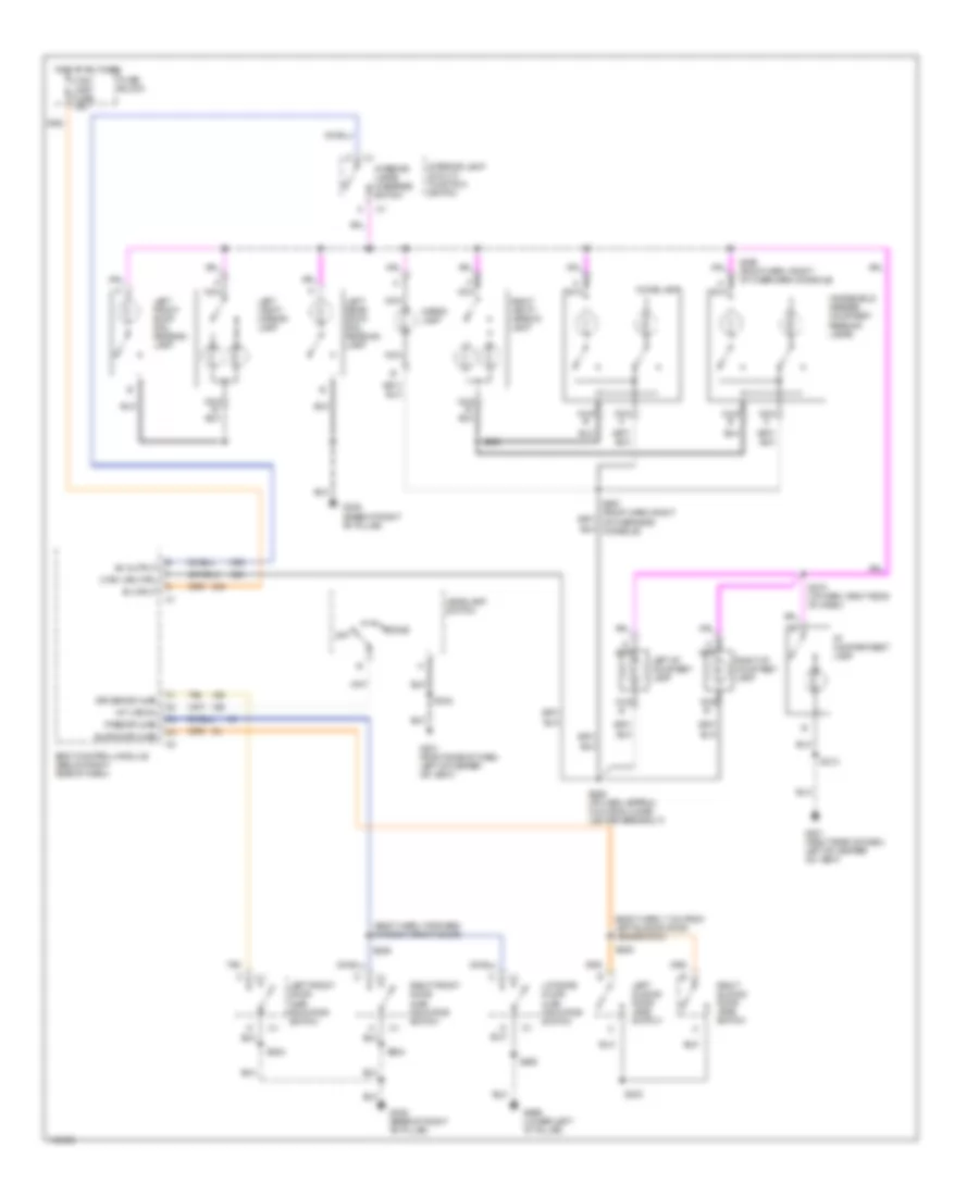Courtesy Lamps Wiring Diagram for Oldsmobile Silhouette GL 2001