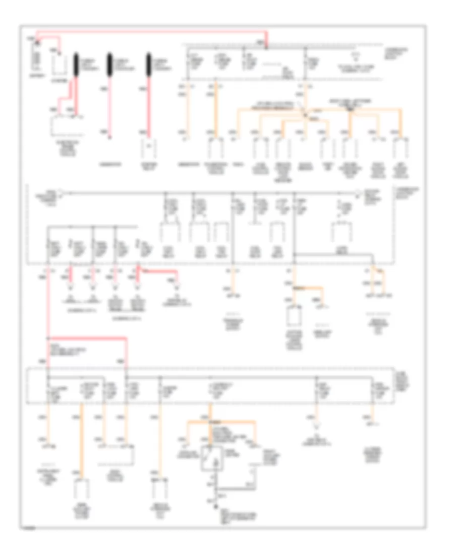 Power Distribution Wiring Diagram 1 of 4 for Oldsmobile Silhouette GL 2001