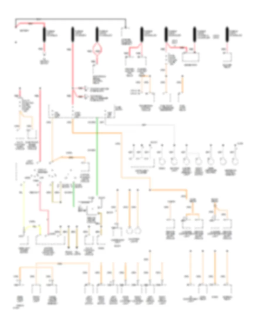 Power Distribution Wiring Diagram 1 of 3 for Oldsmobile Cutlass Ciera S 1994