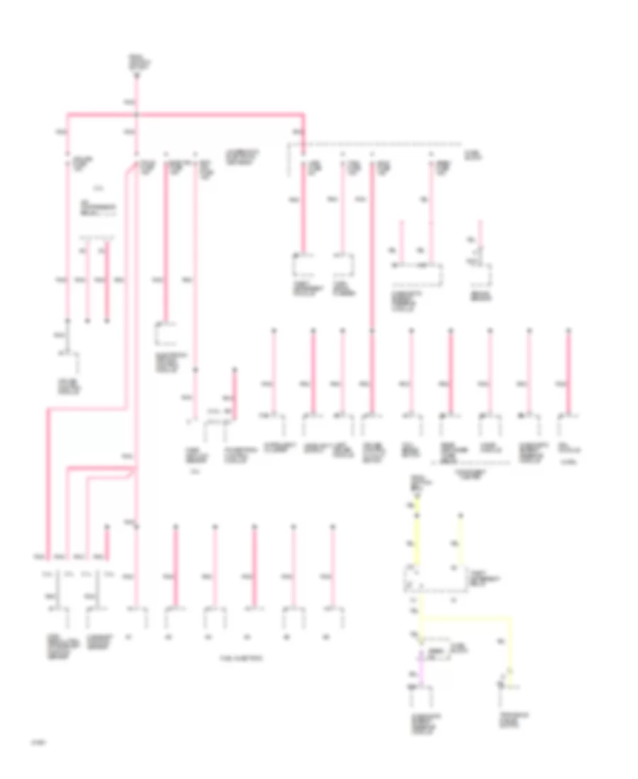 Power Distribution Wiring Diagram (3 of 4) for Oldsmobile Cutlass Supreme 1994