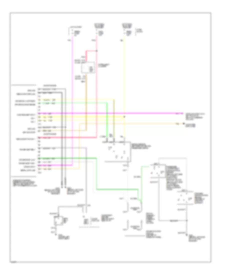 Supplemental Restraint Wiring Diagram for Oldsmobile Cutlass Supreme 1994