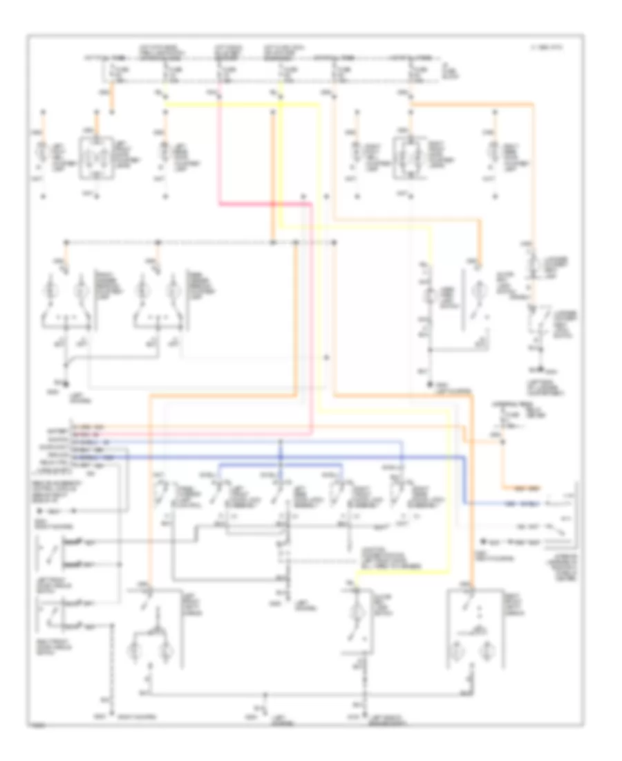 Courtesy Lamp Wiring Diagram with Illuminated Entry for Oldsmobile Eighty Eight Royale 1994