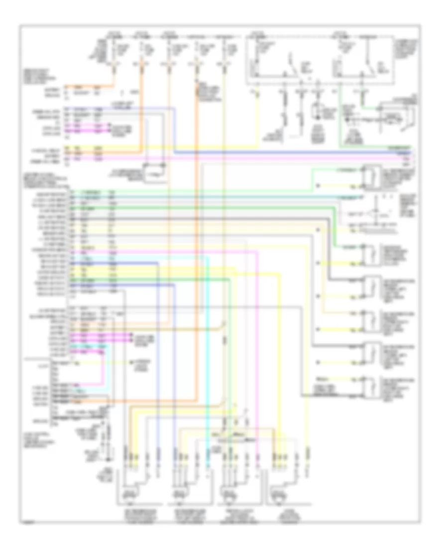 Automatic A C Wiring Diagram 1 of 2 for Oldsmobile Aurora 2002