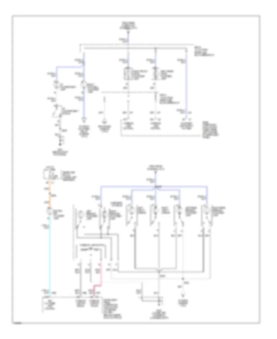 Courtesy Lamps Wiring Diagram 2 of 2 for Oldsmobile Aurora 2002