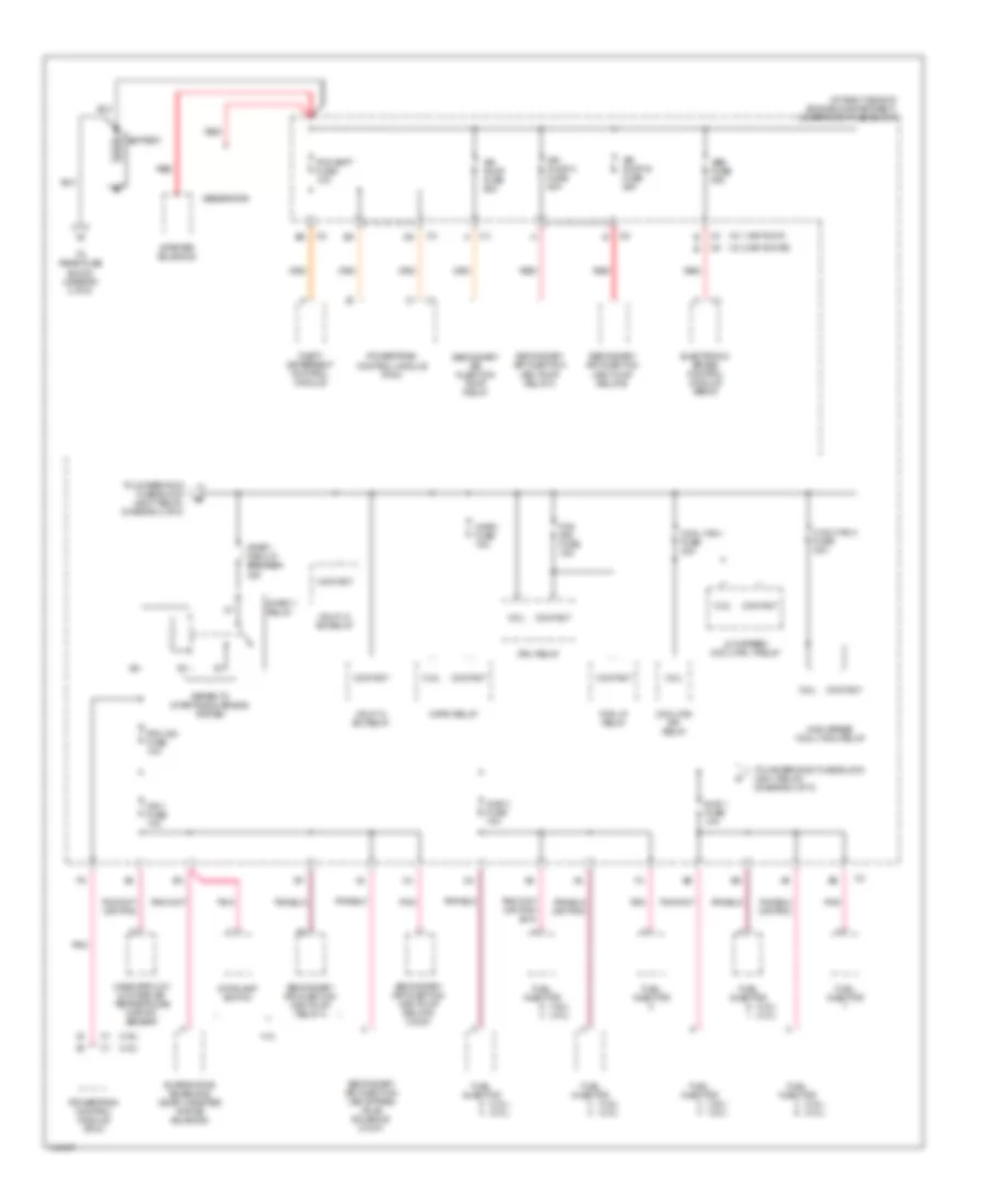Power Distribution Wiring Diagram 1 of 5 for Oldsmobile Aurora 2002