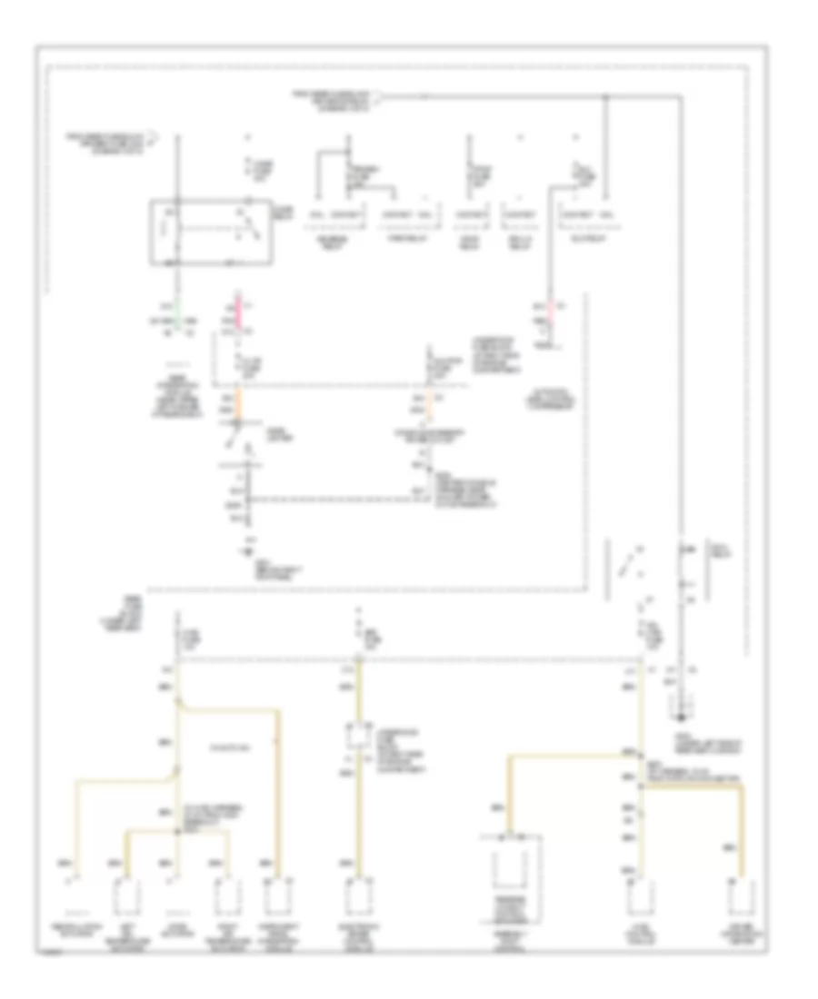 Power Distribution Wiring Diagram 5 of 5 for Oldsmobile Aurora 2002