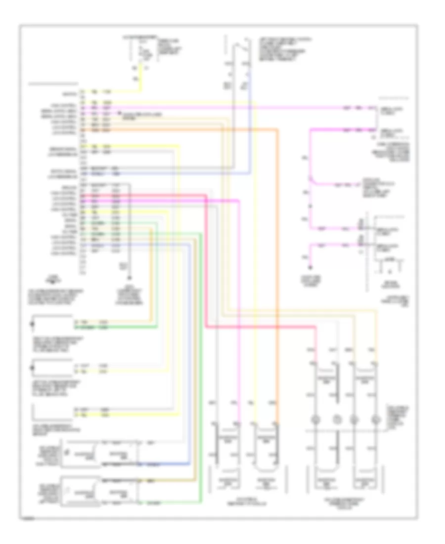 Supplemental Restraint Wiring Diagram for Oldsmobile Aurora 2002