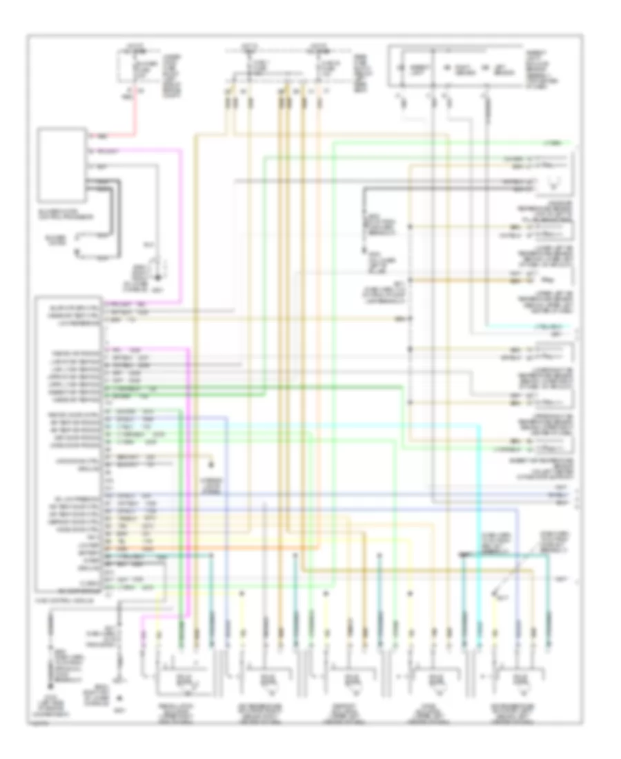 Automatic A C Wiring Diagram 1 of 2 for Oldsmobile Bravada 2002