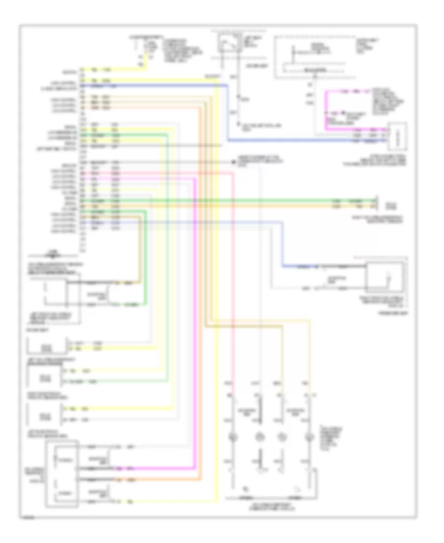 Supplemental Restraint Wiring Diagram for Oldsmobile Bravada 2002