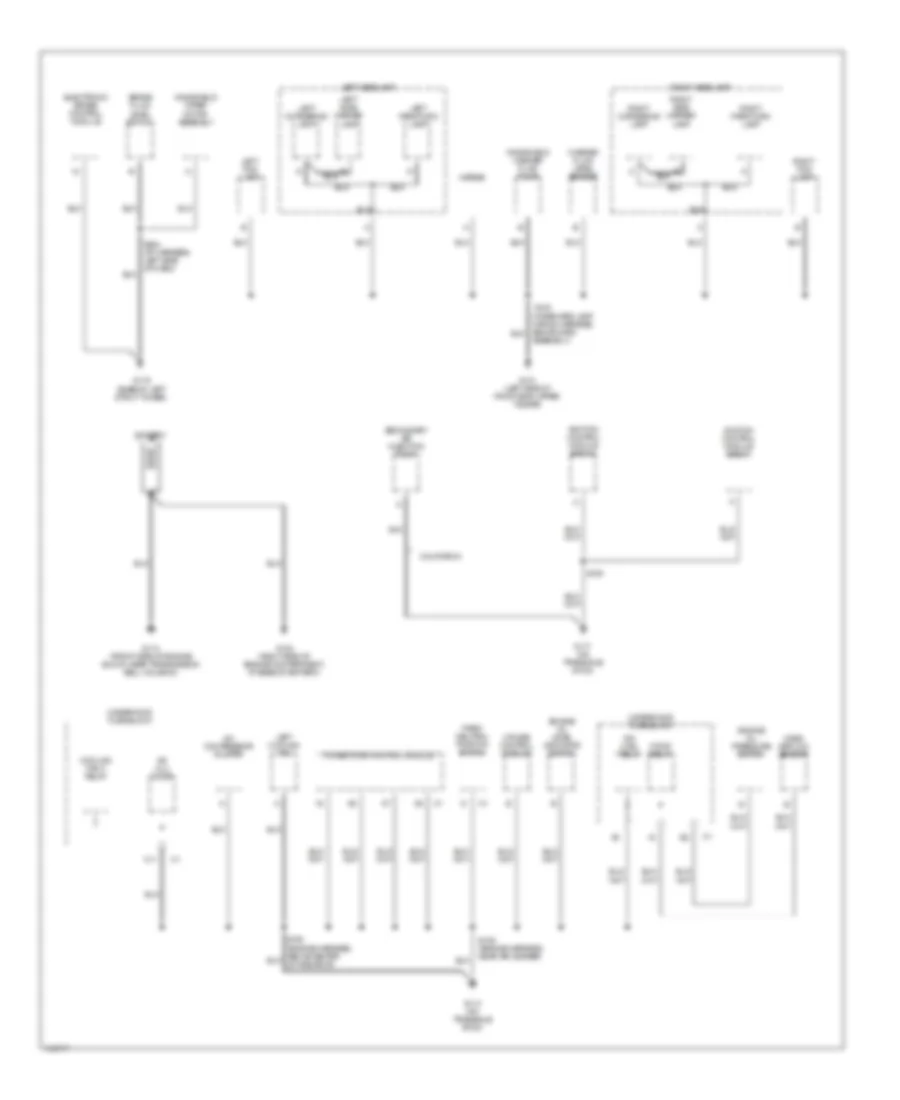 Ground Distribution Wiring Diagram 1 of 3 for Oldsmobile Intrigue GL 2002