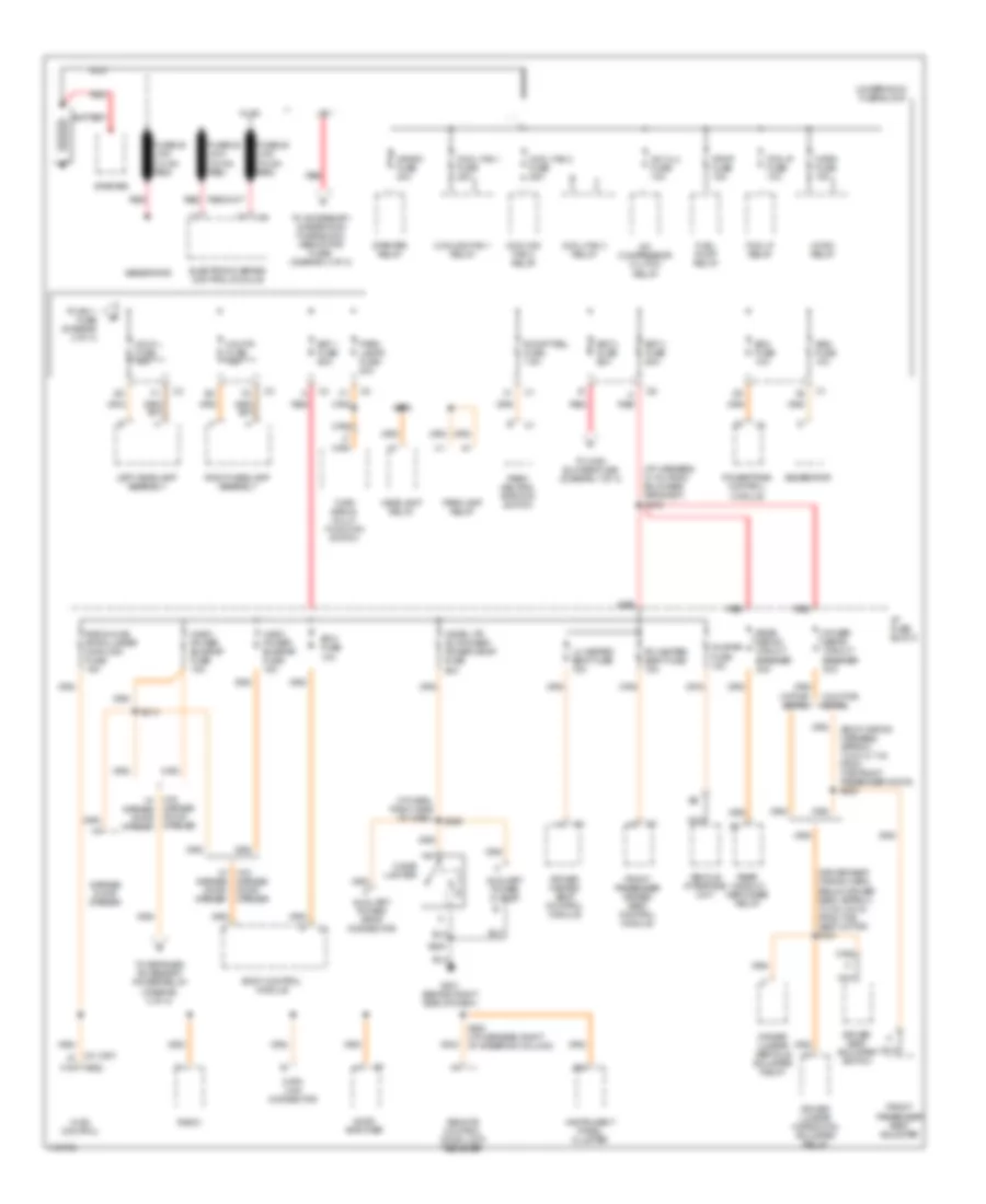 Power Distribution Wiring Diagram 1 of 4 for Oldsmobile Intrigue GL 2002