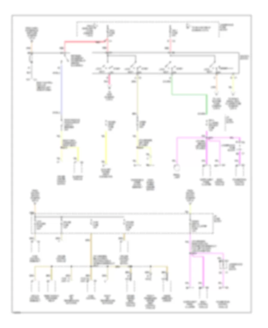Power Distribution Wiring Diagram (2 of 4) for Oldsmobile Intrigue GL 2002