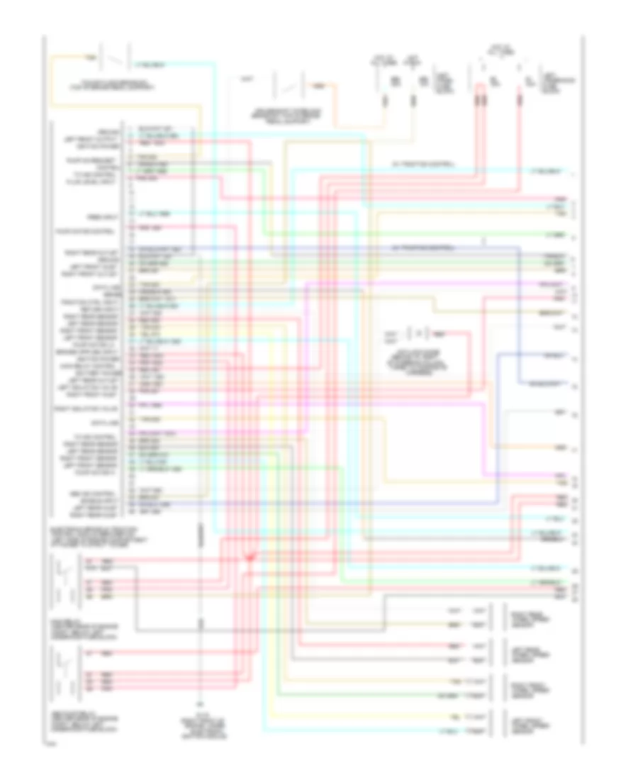 Anti lock Brake Wiring Diagrams 1 of 2 for Oldsmobile Ninety Eight Regency 1994
