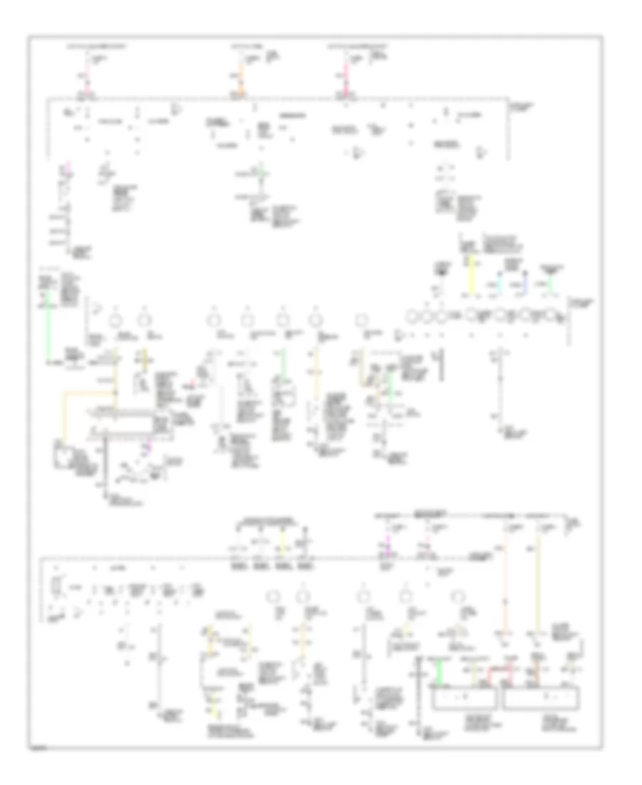 Instrument Cluster Wiring Diagram, Gauges for Oldsmobile Ninety-Eight Regency 1994