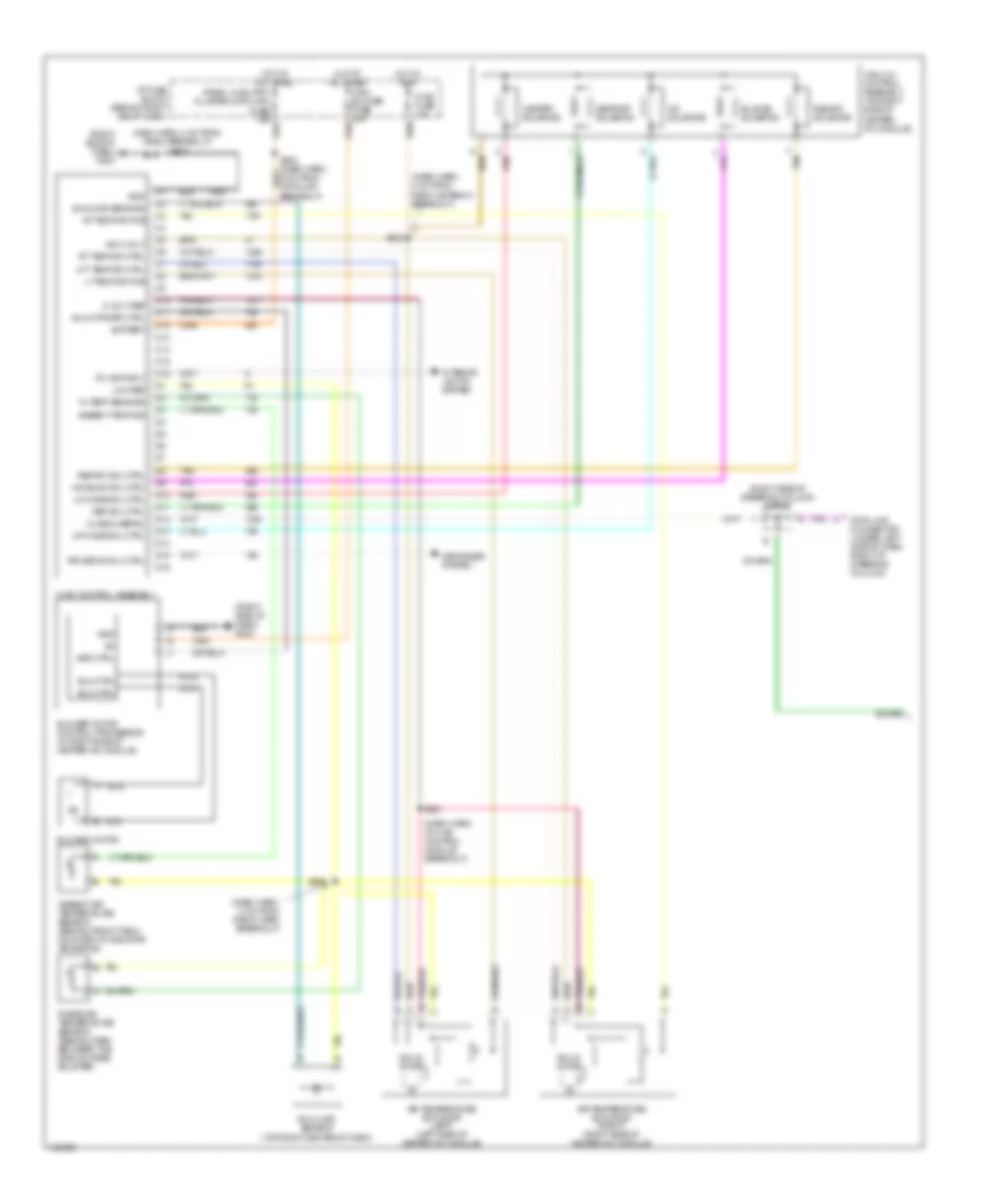 Automatic AC Wiring Diagram (1 of 2) for Oldsmobile Intrigue GX 2002